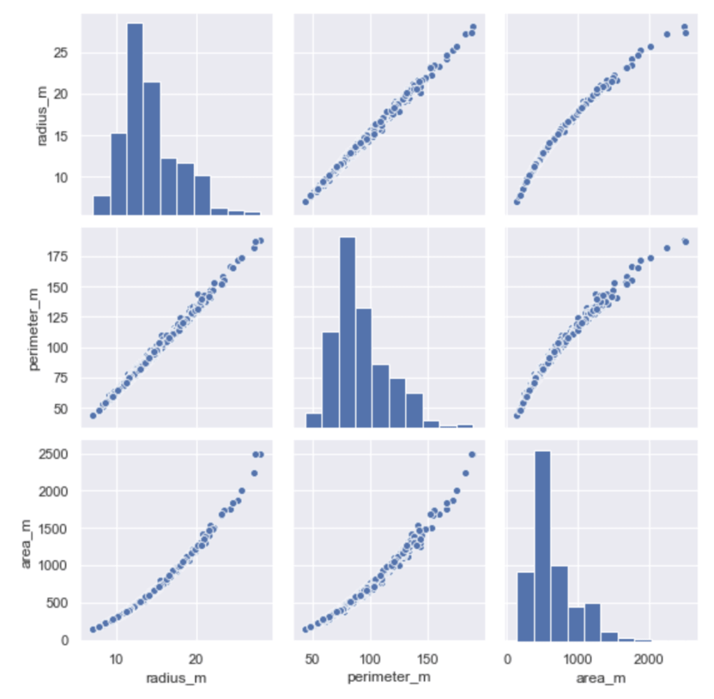 Python seaborn 練習問題　ヒストグラムと散布図を並べて表示