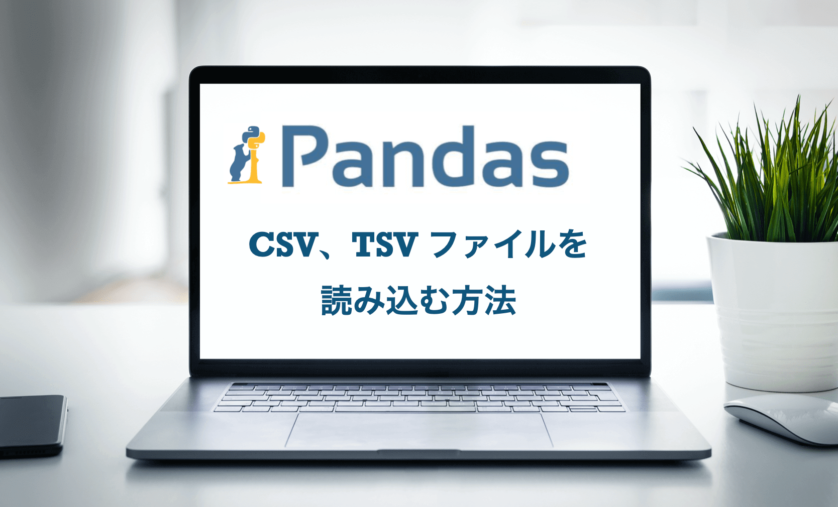 Python　pandas　CSV　TSV　ファイル　読み込む方法　取り込む方法