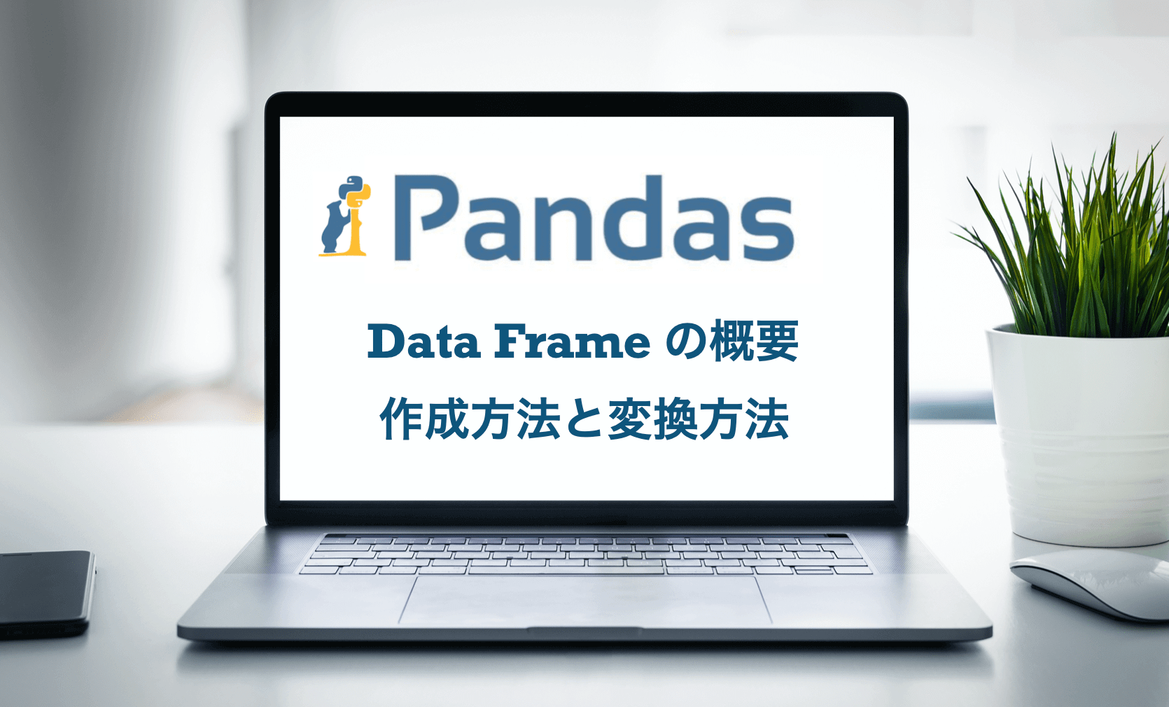 Python pandas DataFrame 概要 作成方法 変換方法